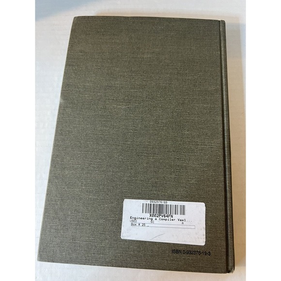 Engineering a Compiler : VAX-11 Code Generation and Optimization by Cutler,... - Picture 4 of 6